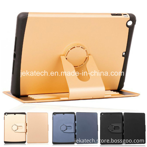 Dual Layer Armor Hybrid Rotating Combo Stand Case for iPad Air
